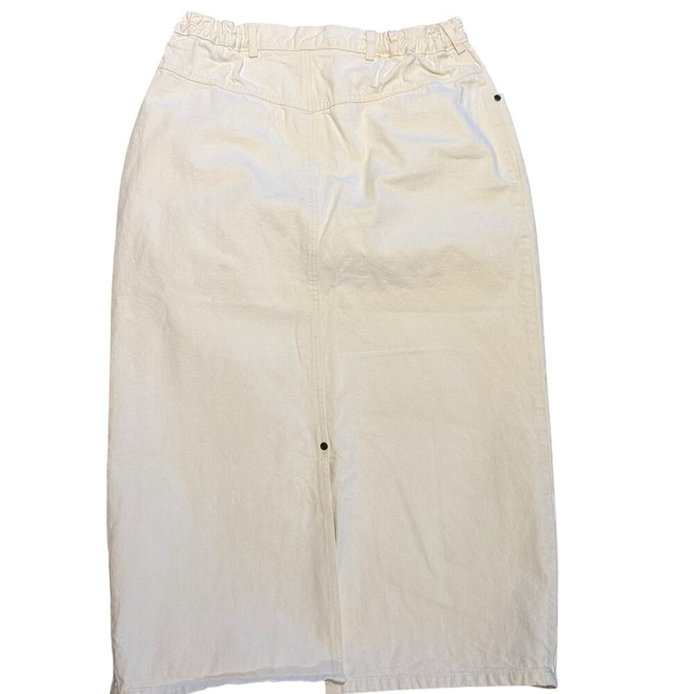 Vintage Willowbend Women’s Size 16 (32 x 34)Cream Long Pencil Skirt Made in USA - Picture 2 of 6
